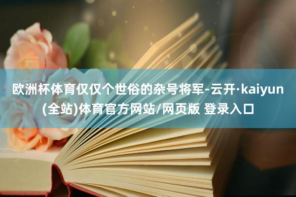 欧洲杯体育仅仅个世俗的杂号将军-云开·kaiyun(全站)体育官方网站/网页版 登录入口