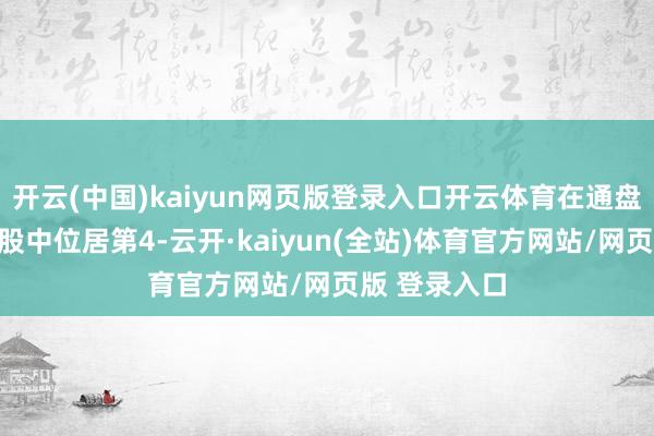 开云(中国)kaiyun网页版登录入口开云体育在通盘这个词中概股中位居第4-云开·kaiyun(全站)体育官方网站/网页版 登录入口